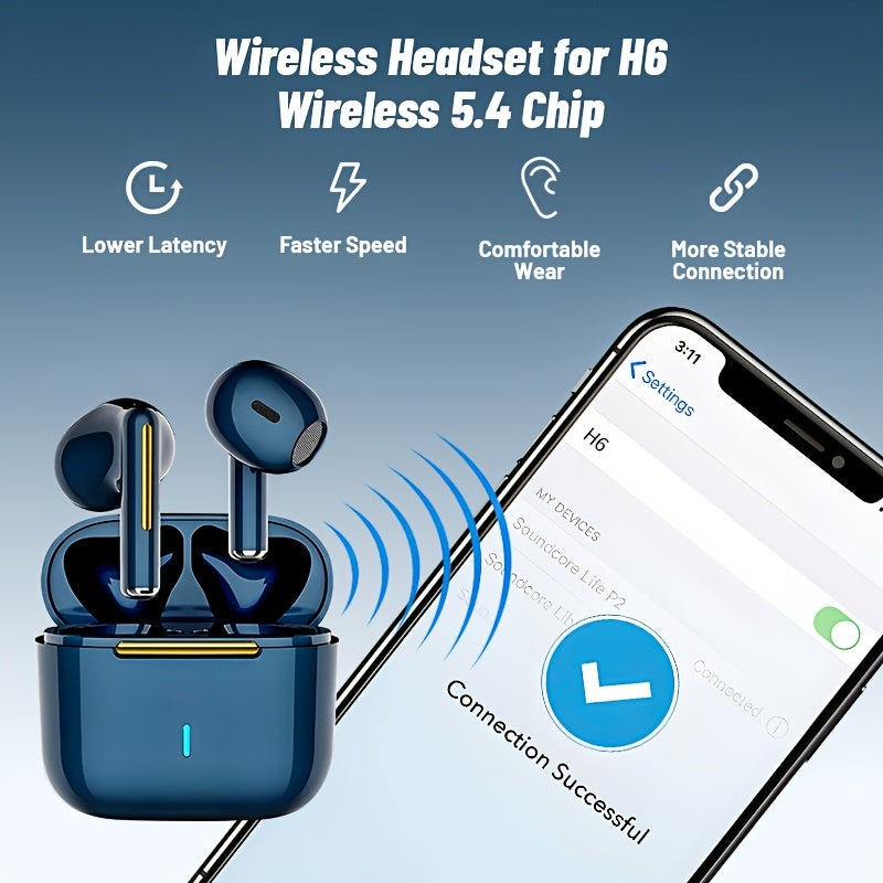 TWS True Wireless Stereo Headset, Ear Buds for iPhone/for Samsung/for Android/iOS, HIFI Sound Quality, ENC Noise Reduction, Gift for Birthday/Easter/Boyfriends/Girlfriends for Christmas Halloween Deco/gift