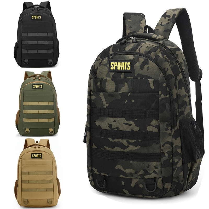 Sleek Urban, Men's Versatile Backpack for Travel, Camping & Cycling - Large Capacity, Business Laptop Compartment, Durable Nylon