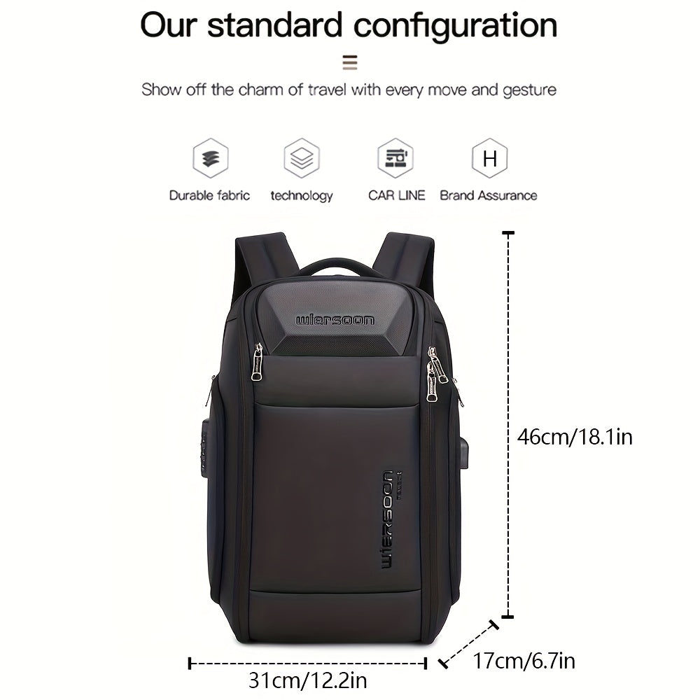 Large Capacity Men's Backpack Business Computer Backpack High Quality Business Multifunctional Password Anti-theft Backpack