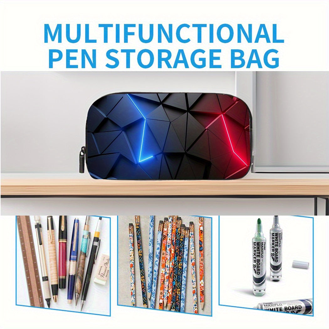 3pcs Gamer Large Capacity Lightweight Nylon Daypack with Lunch Bag & Pencil Case, Perfect for, Travel, or Daily Commute, Great Birthday or Holiday Gift, Backpack for Travel