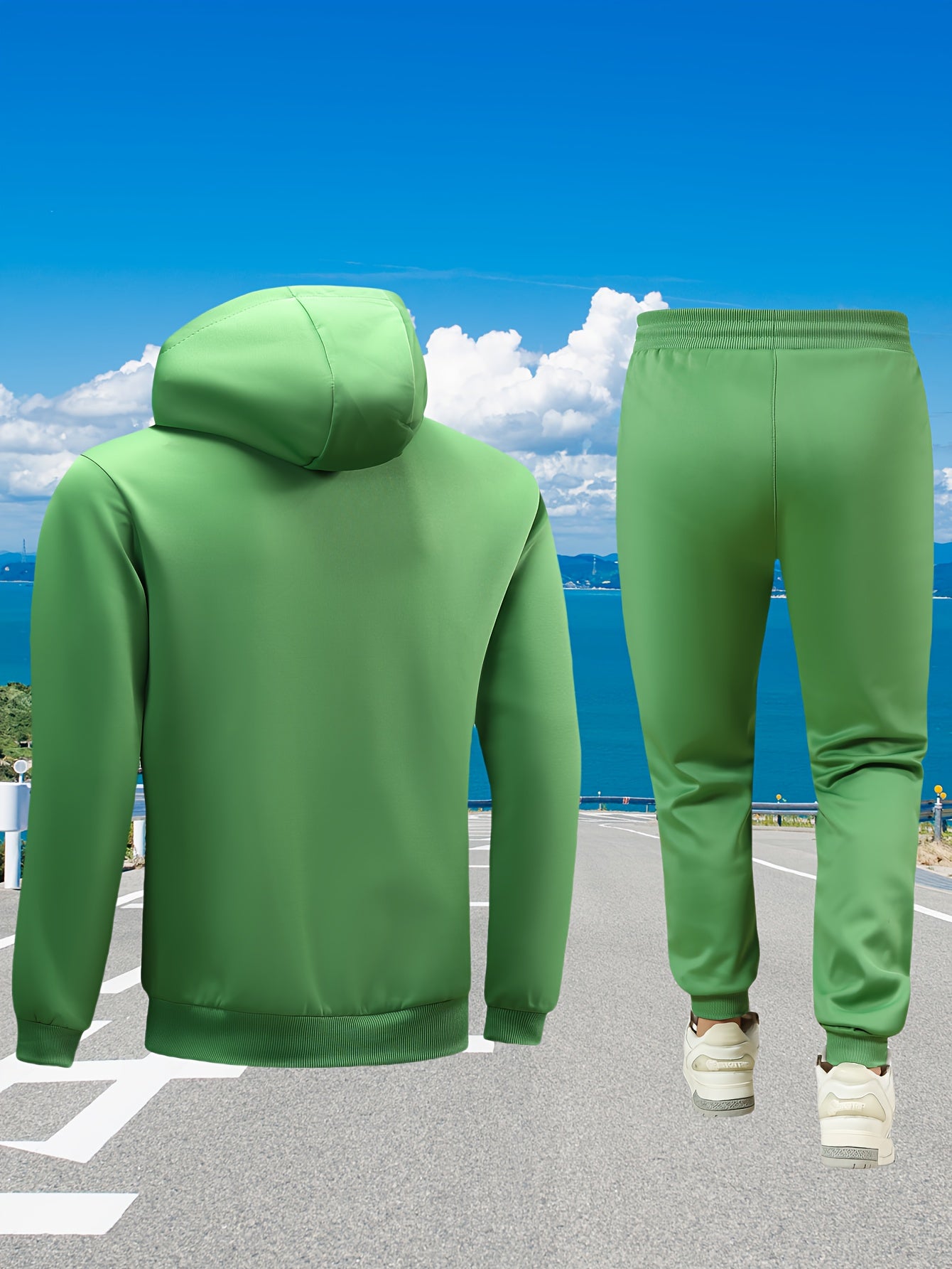 Men's Casual Sportswear Set: High-Quality Hooded Sweatshirt and Joggers for Running, Fitness, and Home Wear - Spring/Autumn Two-Piece Outfit