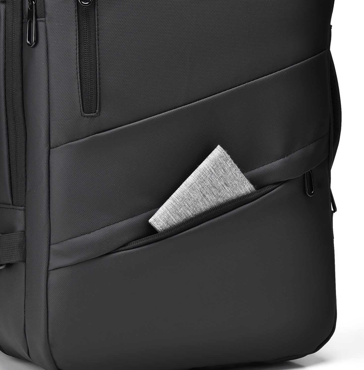 1pc HUABUPS Expandable Travel Backpack with USB Charging Port, 39.62 cm Laptop Backpack for Men & Women, High Quality Business Commuter Backpack with Multiple Compartments, Dilation Design & Padded Straps - Ideal Gift for Chr