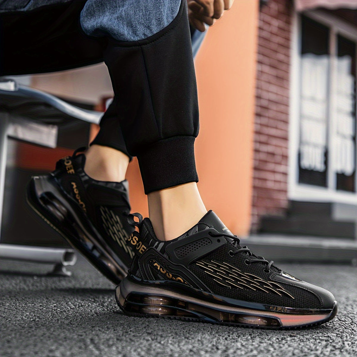 Men'S Casual Sneakers - Comfortable Lightweight Athletic Shoes with Lace-Up Closure, Solid Color Low Top Design, Breathable Fabric Upper & Lining, MD Sole - for Active Male