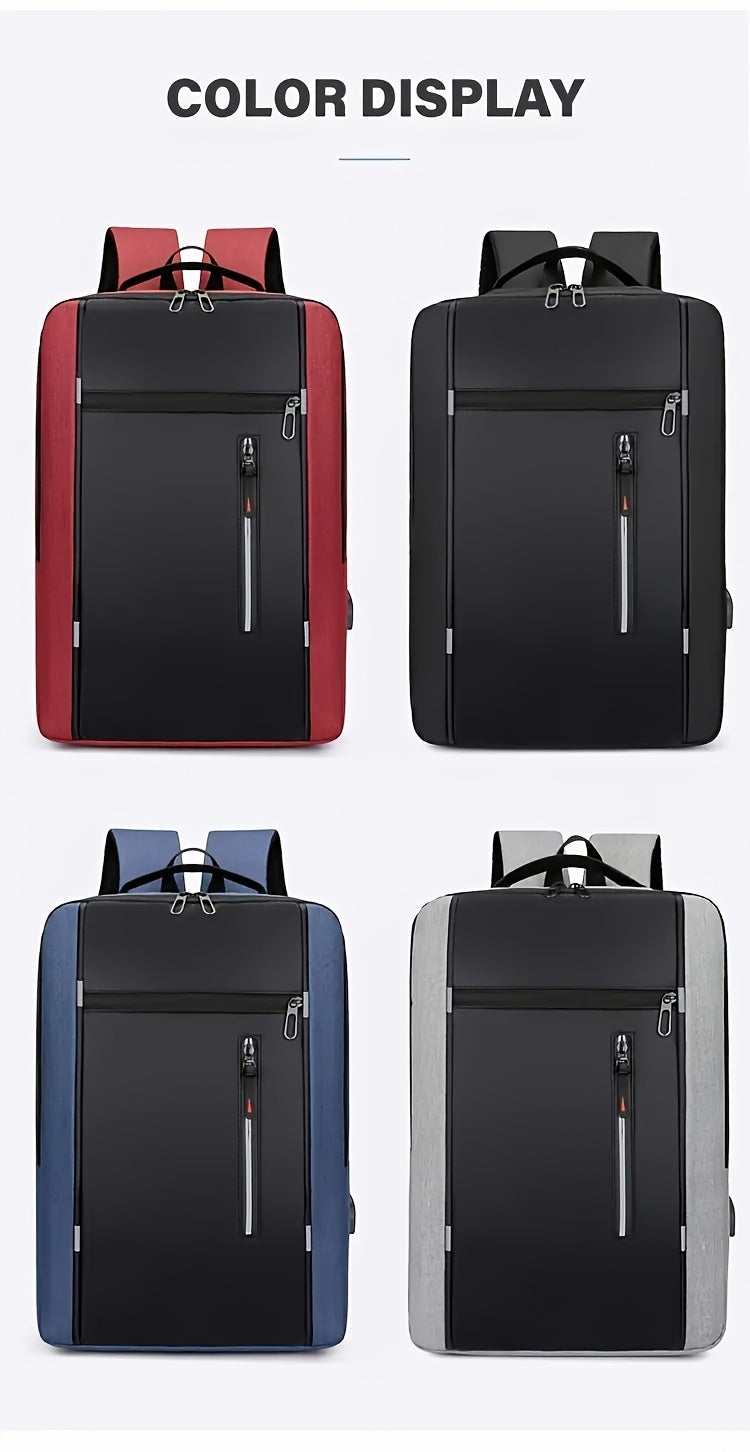 INNBagOther Stylish Unisex Business Backpack - Large Capacity, Multi-Compartment, Adjustable Straps, Durable for Travel, Commuting & Outdoor Adventures, Blac