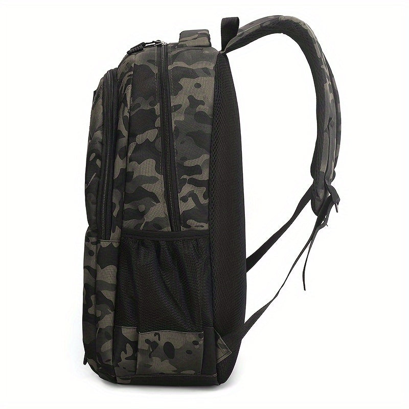 Sleek Urban, Men's Versatile Backpack for Travel, Camping & Cycling - Large Capacity, Business Laptop Compartment, Durable Nylon