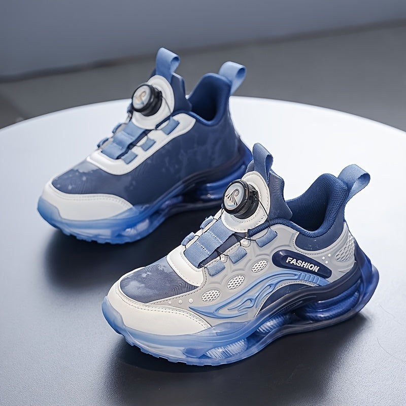 New Youngsters's Fashion Casual Sports Shoes Outdoor Running Shoes with Rotating Buttons and Soft Soles