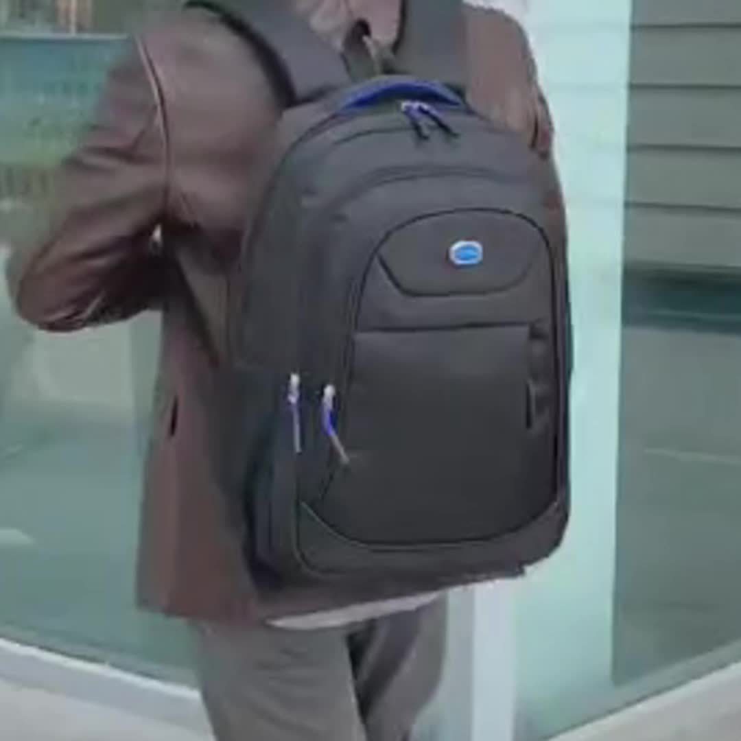 Unisex Large Capacity Business Backpack - Stylish Black Travel & Commuter Bag with Multiple Compartments, Laptop Sleeve, and Adjustable Shoulder Straps for Men and Women, Travel Backpack