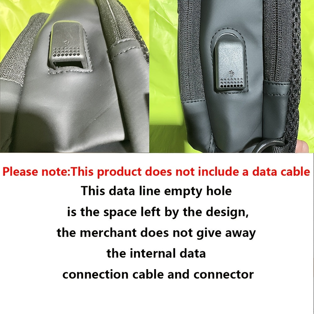 Elegant Black Crossbody Bag with Adjustable Strap, Anti-Theft Zipper Closure, and Polyester Lining - Stylish Chest Bag for Men and Women, Secure Travel Bag|Patterned Chest Bag|Durable Zipper Closure