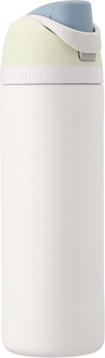 Owala Freesip Insulated Stainless Steel Water Bottle with Straw for Sports, Travel, and School Bpa-Free Sports Water Bottle, 24 Oz, Denim