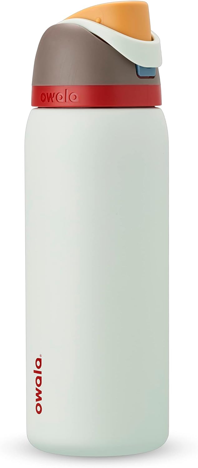 Owala Freesip Insulated Stainless Steel Water Bottle with Straw for Sports, Travel, and School Bpa-Free Sports Water Bottle, 24 Oz, Denim