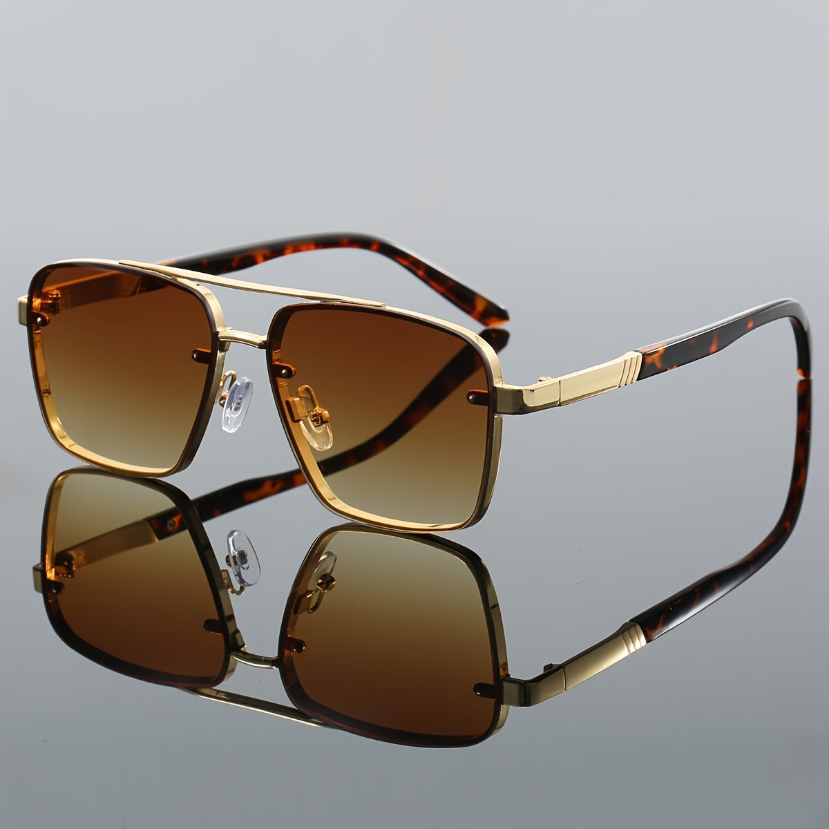 1pc Stylish Unisex Retro Square Fashion Glasses - Trendy Versatile Eyewear, Perfect for Fashion Accessory
