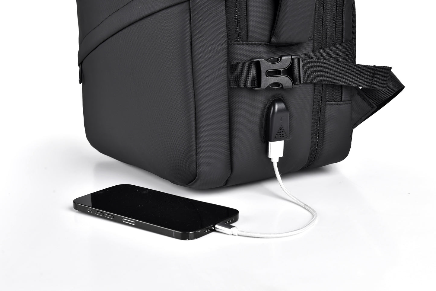 1pc HUABUPS Expandable Travel Backpack with USB Charging Port, 39.62 cm Laptop Backpack for Men & Women, High Quality Business Commuter Backpack with Multiple Compartments, Dilation Design & Padded Straps - Ideal Gift for Chr