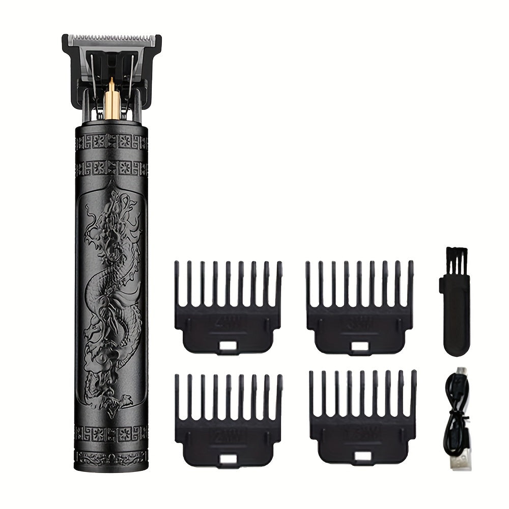 Men'S Grooming Trimmer and Shaver Set, WEEME Brand, Cordless USB Rechargeable, T-Shaped Blade, Beard Edging Tool, Can Be Trimmed and Carved, Fits Different Hairstyles, Includes 4 Limit Combs, Home Haircutting Kit, Barber Acce