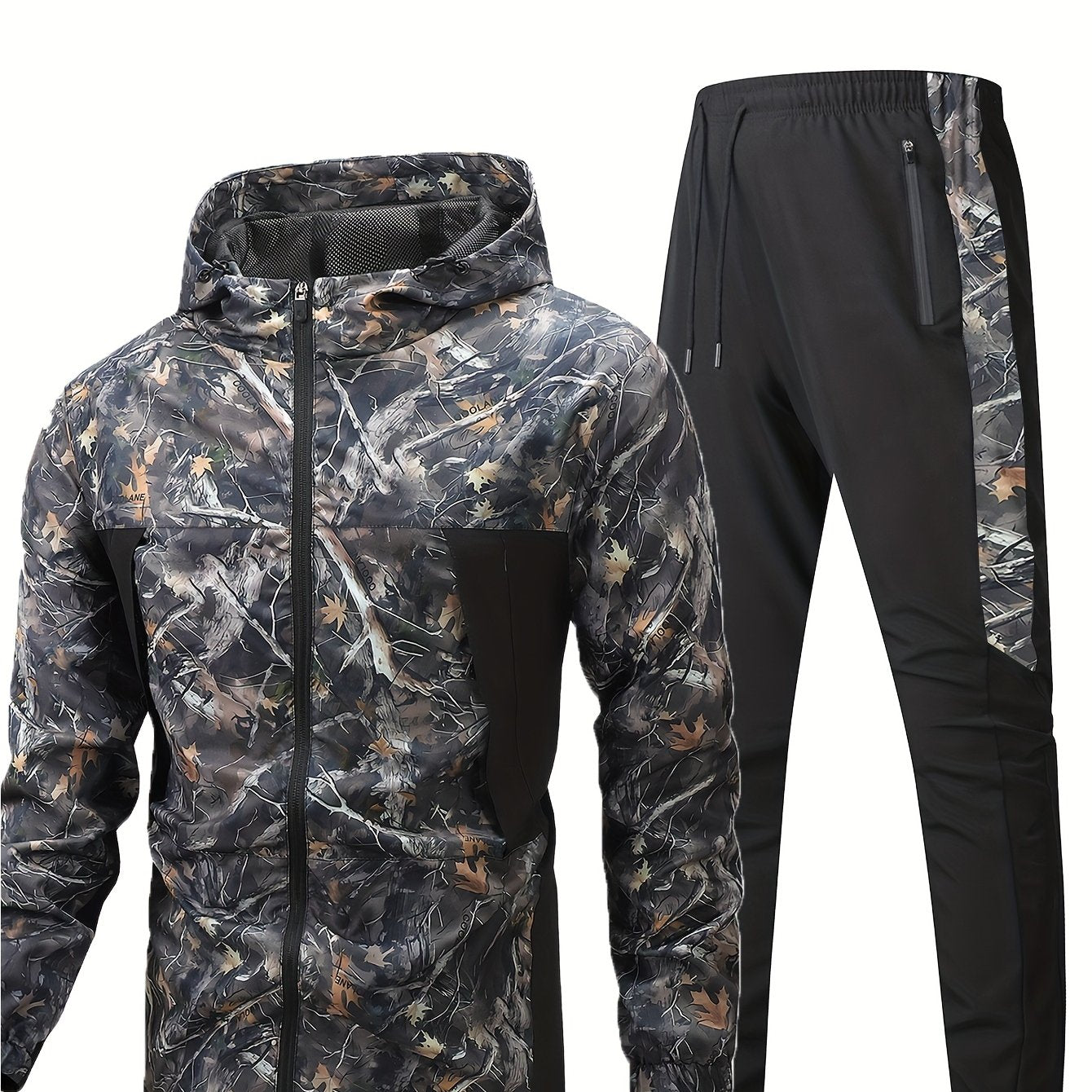Men'S Suit, Casual Stylish Sportswear, Long-Sleeve Jacket, Woven Hooded Jacket, Sports Long Pants, Men'S Woven Moisture-Wicking Long Pants, Sweat-Resistant