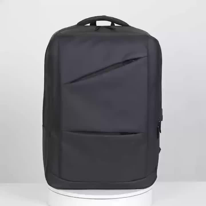 Stylish Men's Business Backpack - Large Capacity, Multi-Layer with Zippers, Durable Oxford Material, Perfect for Daily Commute & School