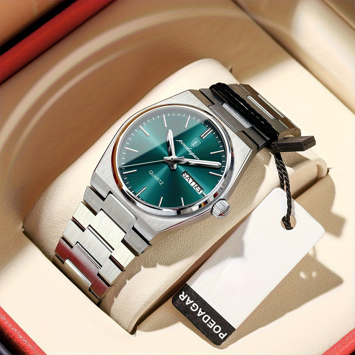 POEDAGAR Luxury Watch For Woman Ladies Elegant Quartz Watch Waterproof Luminous Date Week Stainless Steel Women's Watches Clock
