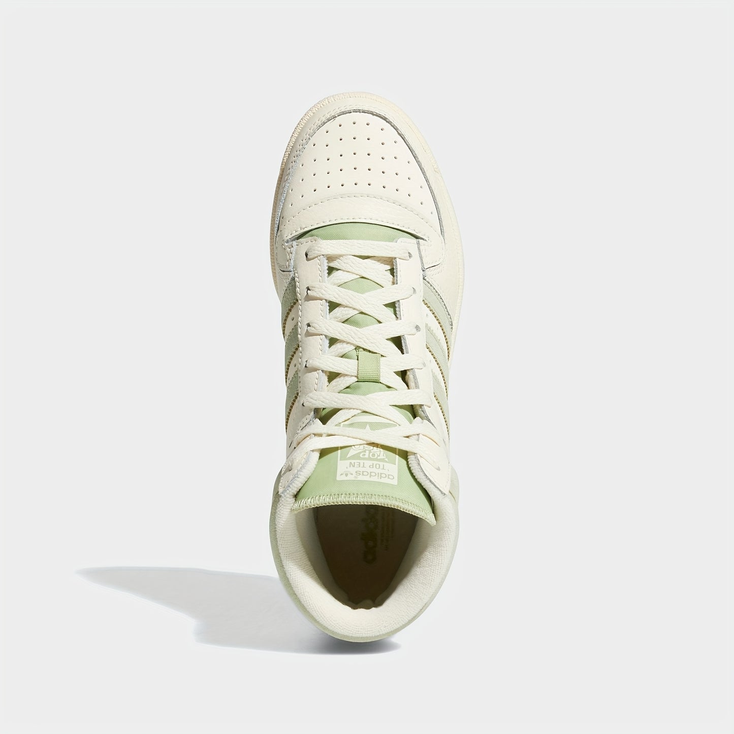Adidas Women's Clover High-Top Sneakers - Casual Striped Lace-Up Shoes with Synthetic Cover Upper, Breathable Fabric Lining & Durable Rubber Sole for All-Season Wear (GX0815), Comfortable Footwear, Laceup Closure, Everyday Fo