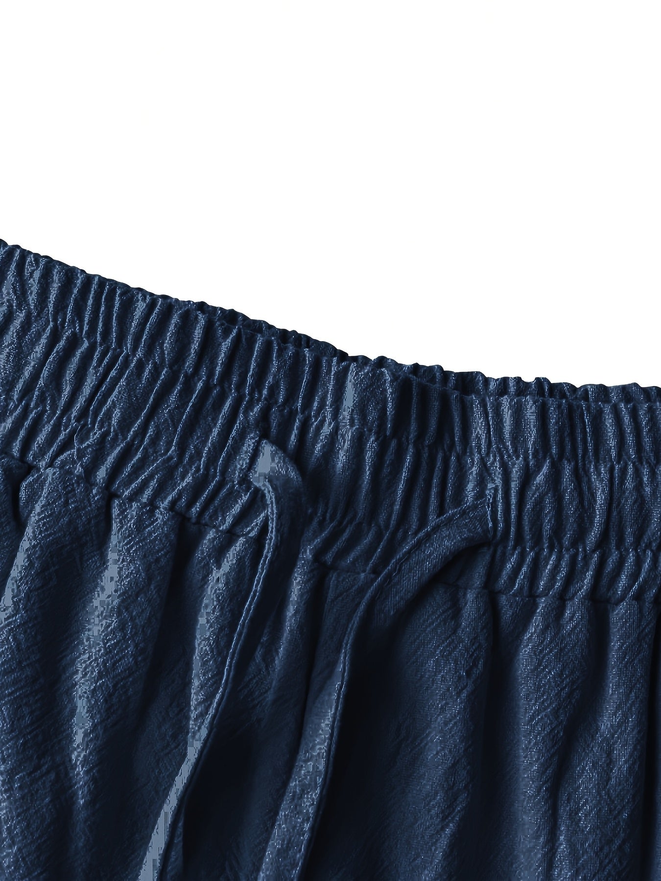 Men'S Light Blue Linen Shorts - Casual & Comfortable with Pockets, Drawstring Waist, Perfect for Summer Beach Outings and Casual Attir