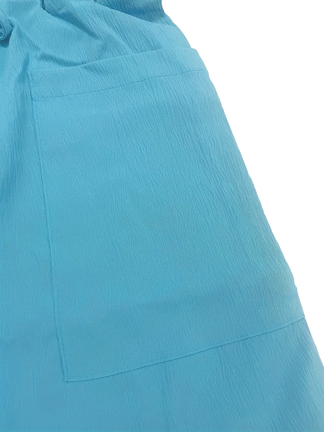 Women's Beige Cargo Shorts - Casual & Stylish, Solid Color with Drawstring Waist and Pockets, Polyester Blend, Machine Washable, All-Season Comfort