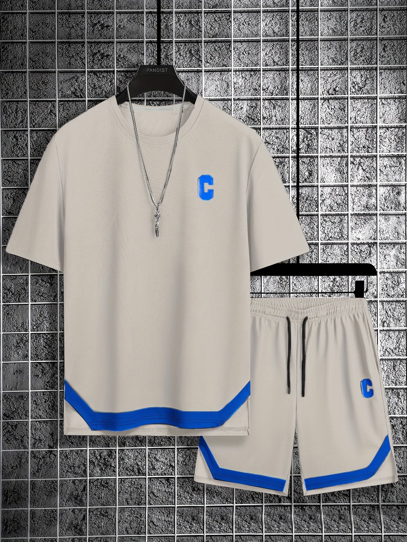 Men'S Casual Sportswear Set, Trendy And Versatile Two-Piece Outfit.