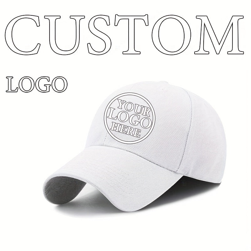Customizable Baseball Cap - Adjustable, Lightweight Polyester Hat for Men & Women - Personalize with Text, Photos, or Logo - Available in Multiple Colors, Custom Baseball Cap, Without Battery