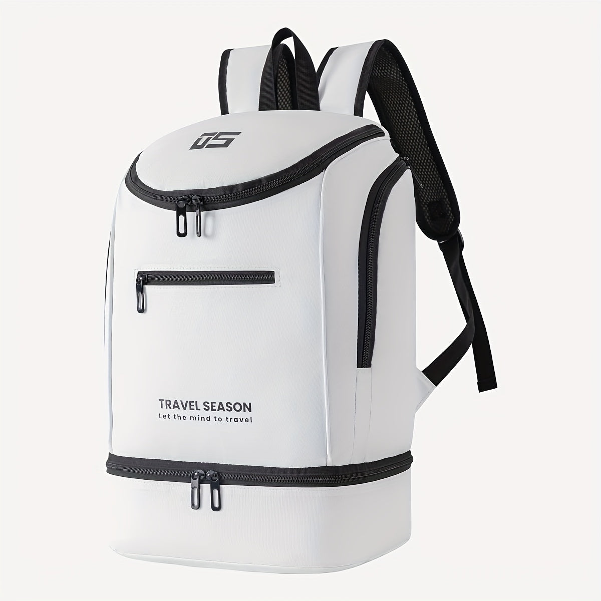 TRAVEL SEASON Large Capacity Sports Backpack - Durable Polyester, Wet/Dry Separation, Multi-Compartment Gym Tote Bag for Men and Women, Travel Backpack