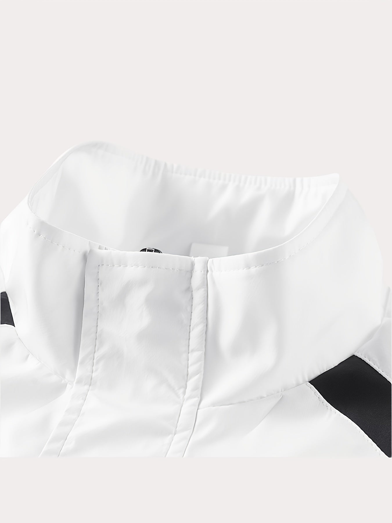 Unisex Sportswear Set for Spring And Autumn, Featuring a Zip-Up Jacket with a Stand Collar And Striped Long Pants in Black And White, a Stylish Outfit That Makes a Great Gift, Sweat-Resistant, Hand Wash Only, Workout Accessor