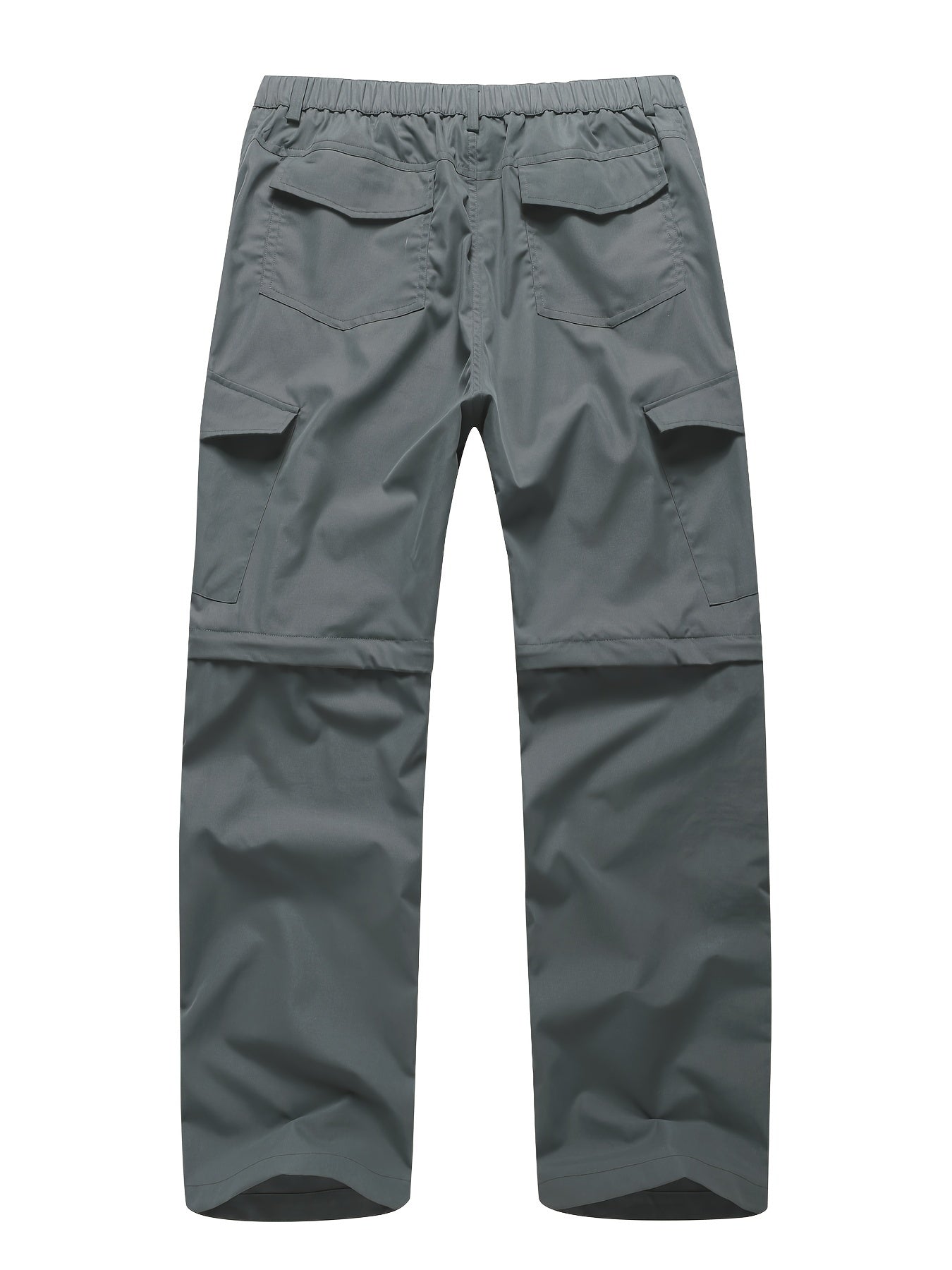 Men's Convertible Hiking Pants - Durable, Zip-Off Cargo Trousers for Fishing & Running, Casual Outdoor Wear with Pockets