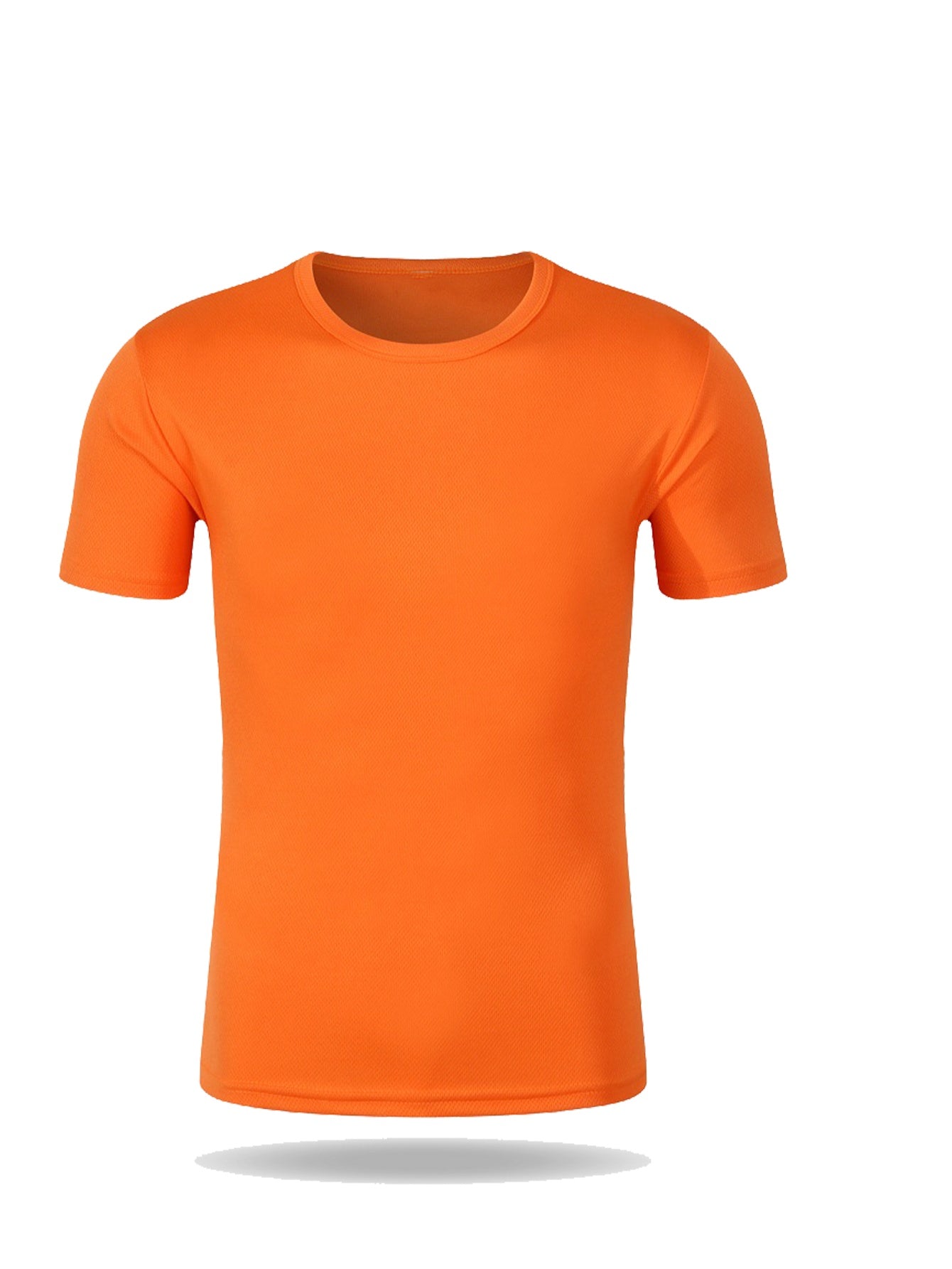 2pcs Men's Quick-Dry T-Shirts - Moisture-Wicking Breathable Gym Shirts with Custom Logo Print, Regular Fit Round Neck for Workout & Casual Wear, Workout Shirts, Durable Sportswear