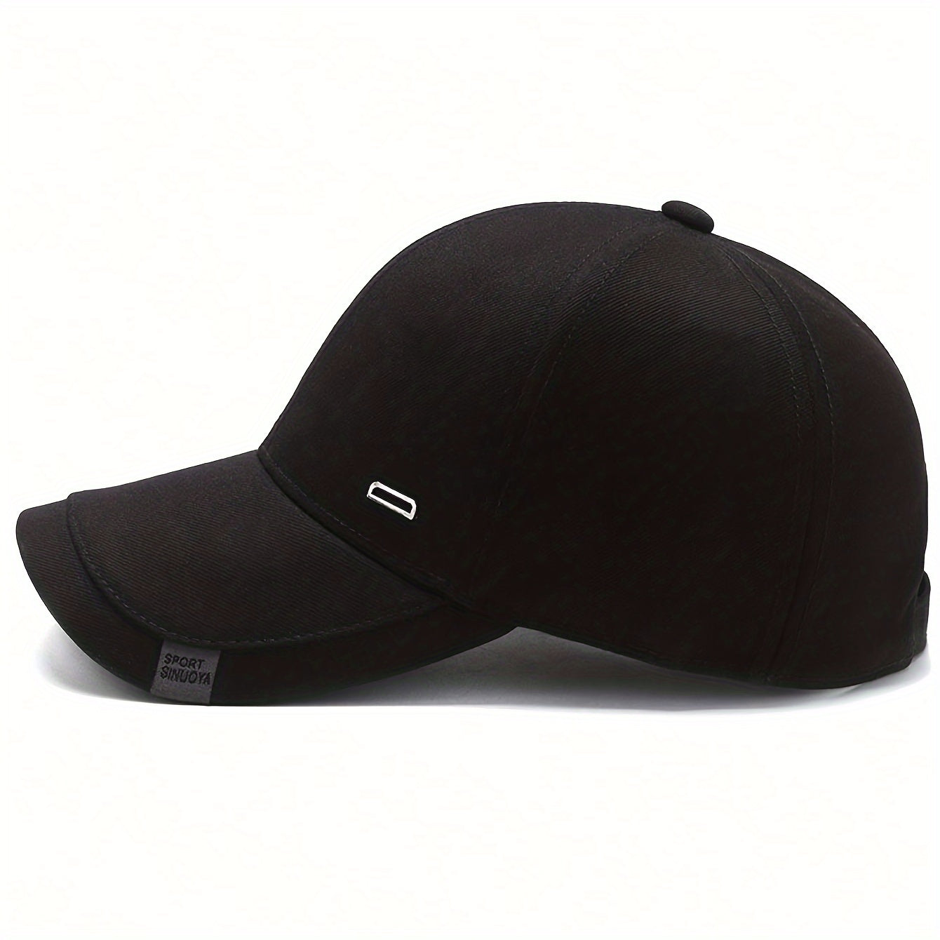 Women's Square Silvery Buckle Baseball Cap, Adjustable Sun Protection Casual Hat, Perfect For Spring/Fall Outings, Travel, Beach, And Parties