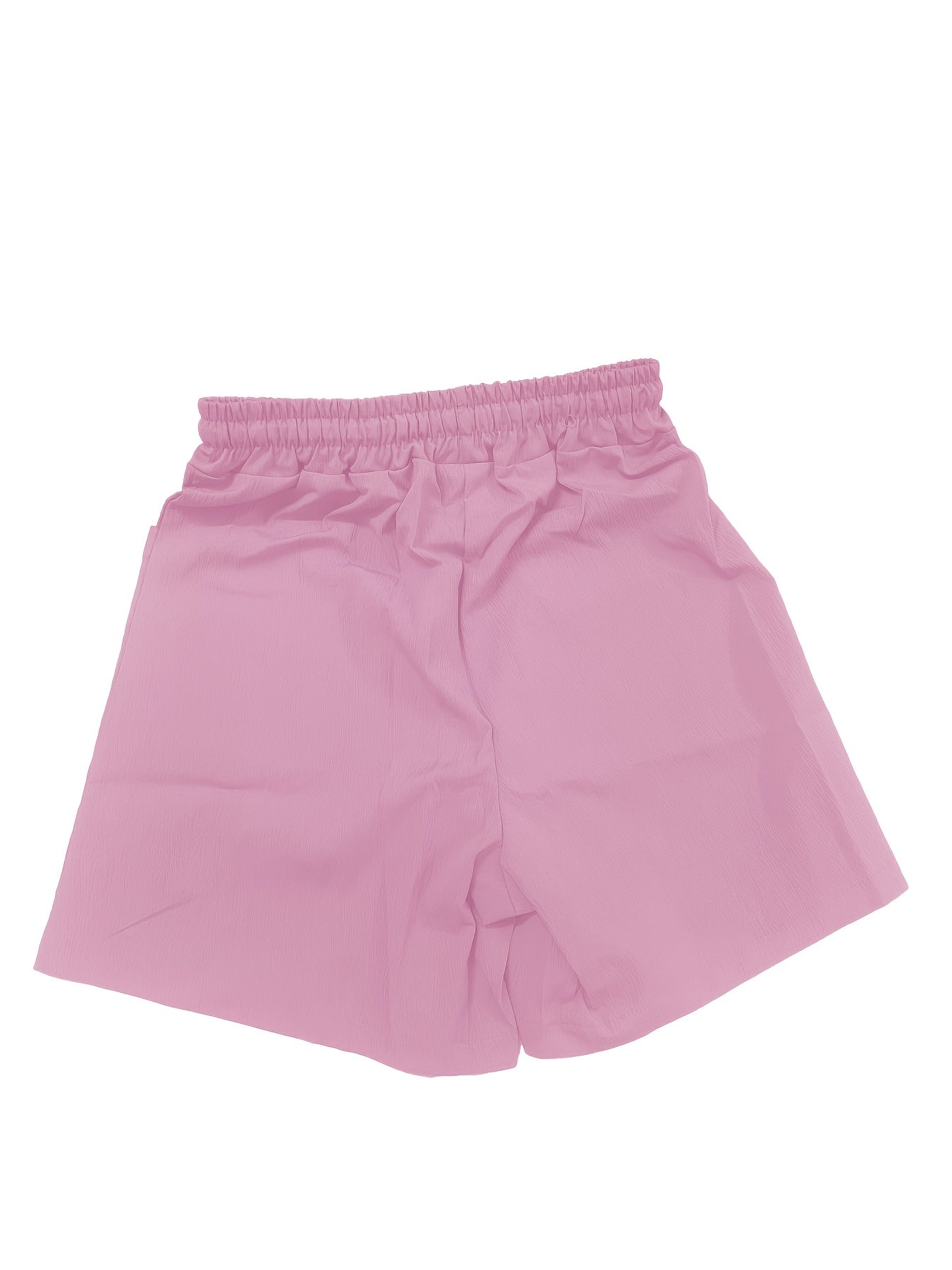 Women's Beige Cargo Shorts - Casual & Stylish, Solid Color with Drawstring Waist and Pockets, Polyester Blend, Machine Washable, All-Season Comfort