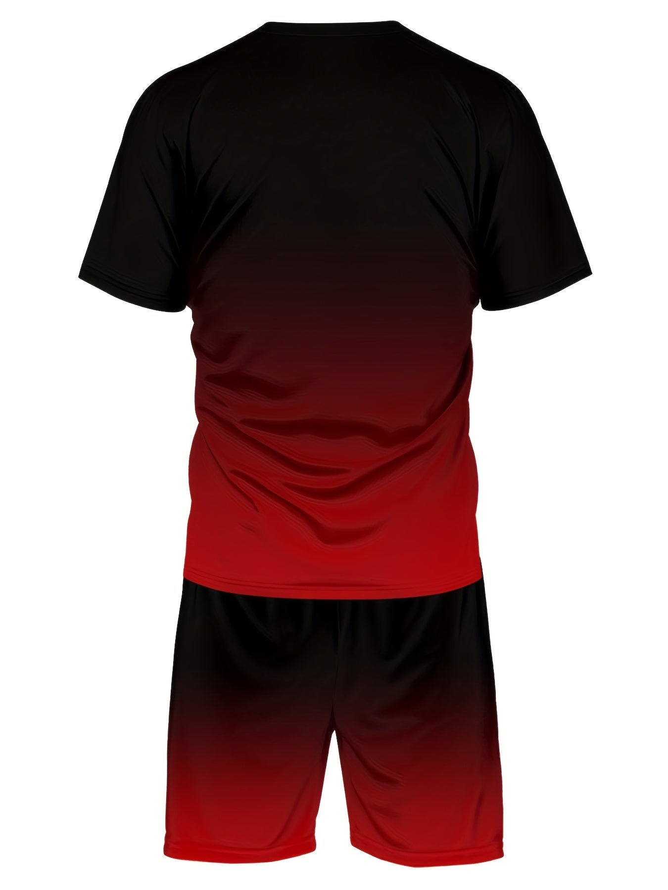 ADIDA Letter Set Short Sleeve + Shorts Two-Piece Men's Fashion Casual Round Neck T-Shirt Outfit, European Style Trendy Short Sleeve Set