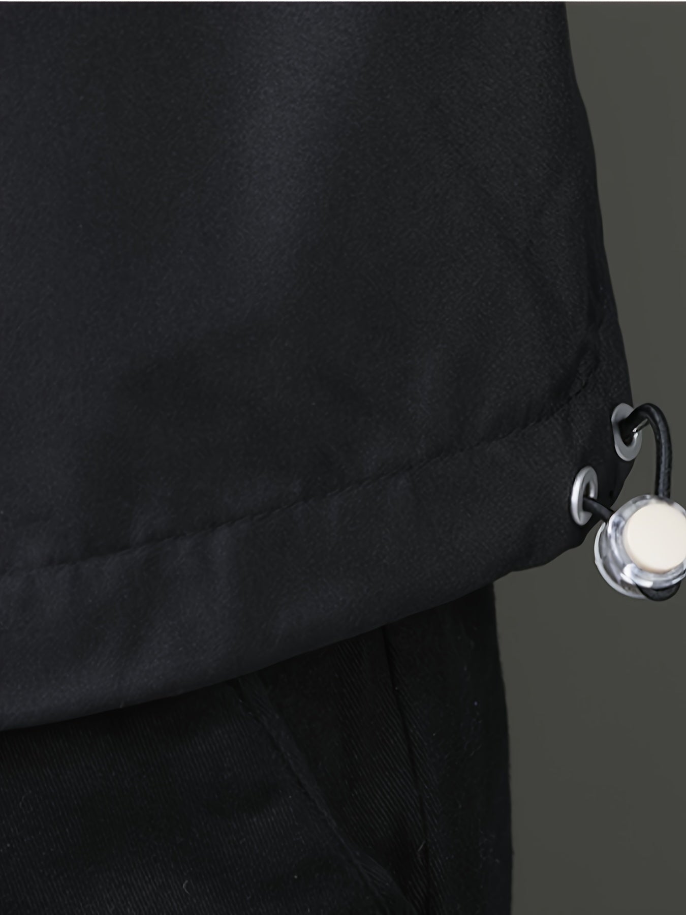 Men's Casual Hooded Windbreaker Jacket - Spring/Autumn Color Block Zip-Up Coat For Autumn Winter Outdoors