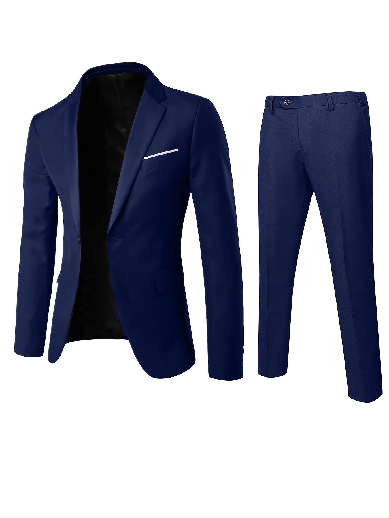 Men's High-end New Suit Set 2pcs Suit and Trousers Fashionable for Wedding Banquet Party