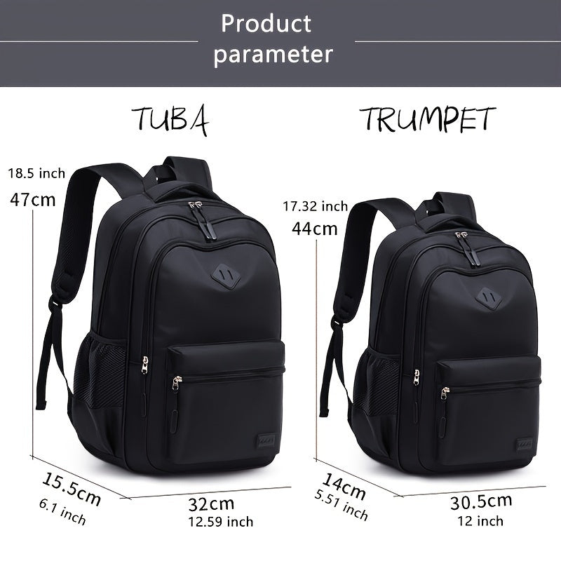 Men'S & Women'S Versatile Lightweight Backpack - Large Capacity, Durable Oxford Fabric, Adjustable Shoulder Straps, Ideal for School, Travel, Daily Commute, Sports, and Fitness, Casual Daypack|Minimalist Backpack|Durable Oxfo