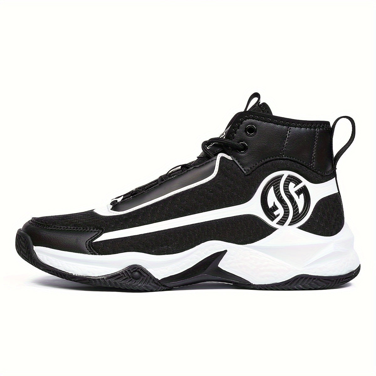 Unisex Fashion Sports Sneakers - Casual Street Athletic Running Shoes with Breathable Fabric Upper, Mid Top Lace-Up, Rubber EVA Sole, All-Season Comfort, Round Toe for Training & Basketball