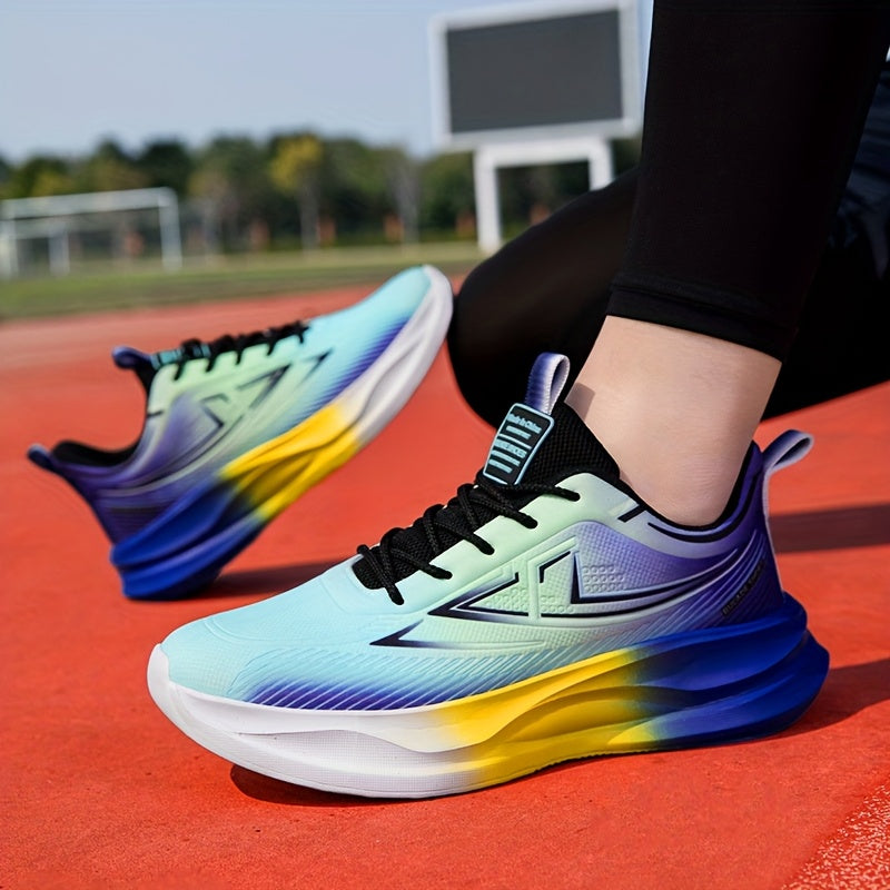 Men'S Breathable Lightweight Running Sneakers - Stylish Color-Block Design, Comfortable Low-Top Casual Shoes for All-Day Wear, Casual Sneakers | Fashionable Casual Shoes | Comfortable Footwear