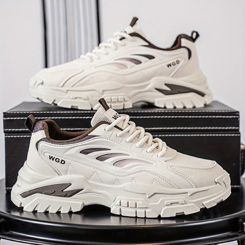 Men'S Shoes 2025 Summer Trendy Breathable Mesh Casual Sneakers Comfortable Lightweight Platform Dad Shoes Thick Sole Mesh Versatile Men'S Sports Shoes Special Offer