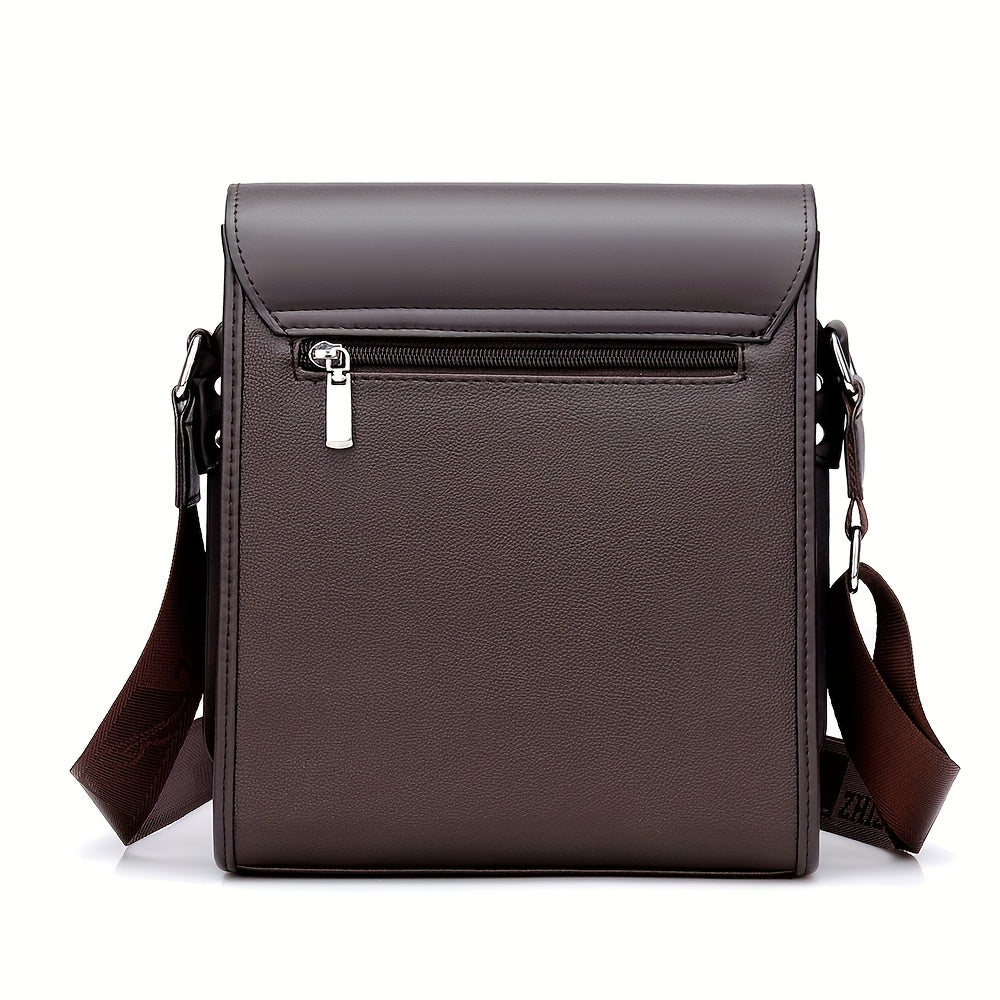 KADIDAISHU Men'S Business Messenger Bag - Black Crossbody with Adjustable Strap, Multiple Compartments for Daily Commute & Casual Use, Crossbody Ba