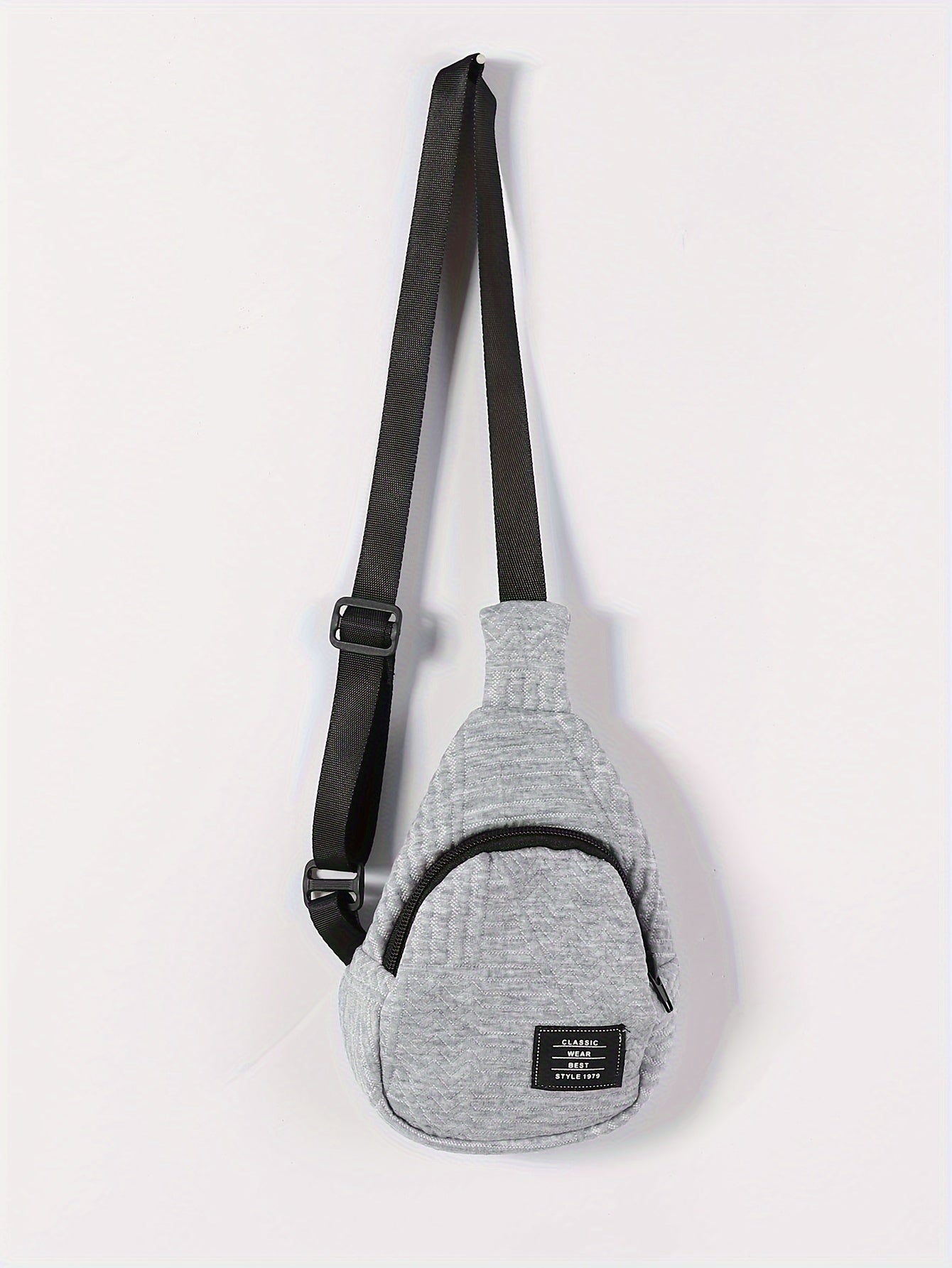 3pcs Set for Boys: New Autumn Shoulder Button Plain Round Neck Sweater, Trousers and Crossbody Bag, Casual and Fashionable Three-piece Set