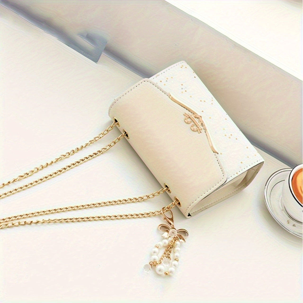 1pc Fashionable Women's flip chain tassel pendant decorative shoulder bag, portable shopping handbag is the best gift for family, loved ones, friends, classmates and oneself, square bread 1-4pcs shoulder bag