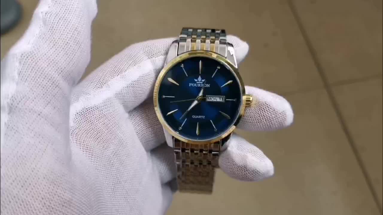 A New Stainless Steel Men's Quartz Watch With A Calendar And Luminous Function, A Fashionable Wristwatch, A Gift For Relatives And Friends' Birthdays Or Holidays, A Brand With An Electronic Movement, A Fully Automatic Busines