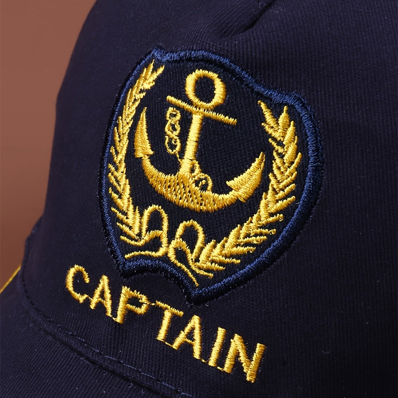 One Fashionable Casual Boat Anchor Baseball Cap Unisex Hat Adjustable Outdoor Portable Visor