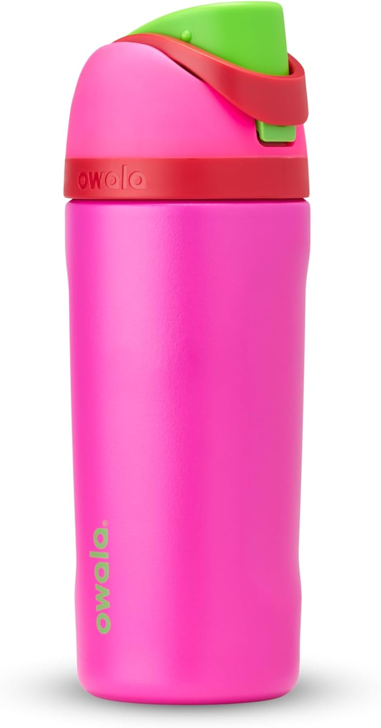 Owala Freesip Insulated Stainless Steel Water Bottle with Straw for Sports, Travel, and School Bpa-Free Sports Water Bottle, 24 Oz, Denim