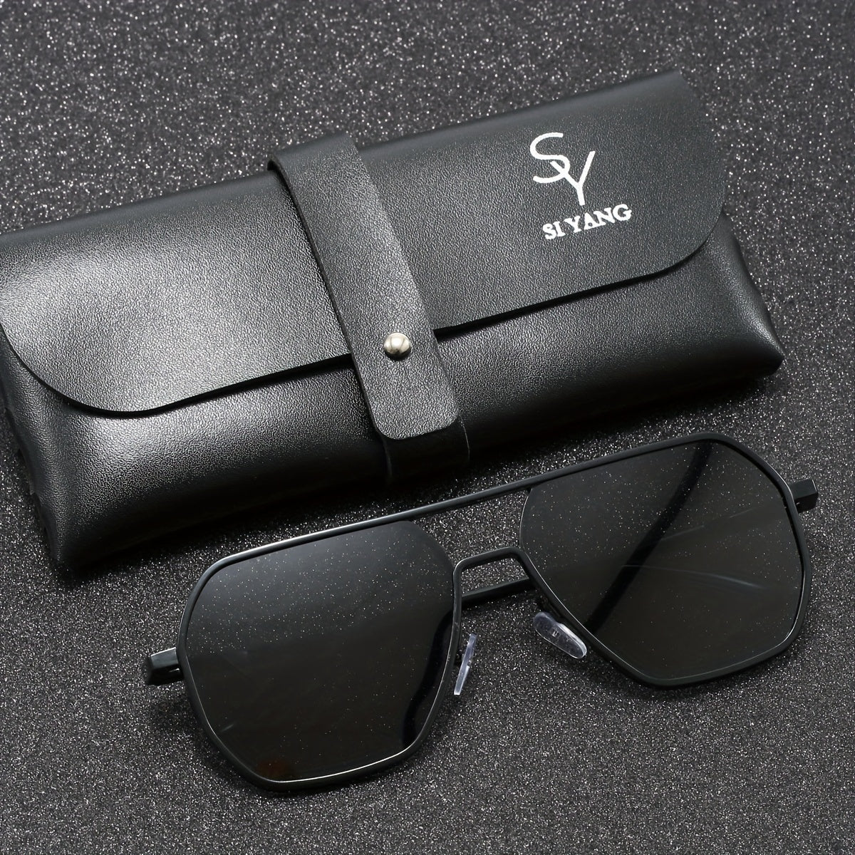 SIYANG Brand Men's Toad Classic Casual Glasses Color Changing Glasses - Day and Night Glasses - Suitable for Gift Giving with Exquisite Packaging, Eyeglass Case and Cloth