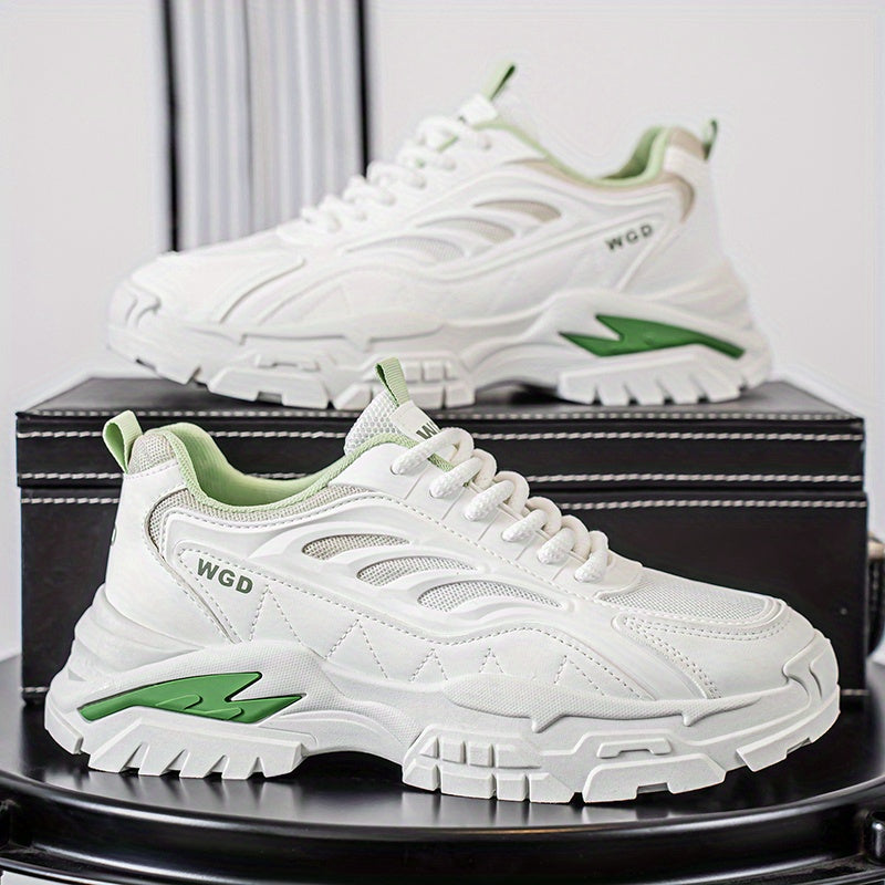 Men'S Shoes 2025 Summer Trendy Breathable Mesh Casual Sneakers Comfortable Lightweight Platform Dad Shoes Thick Sole Mesh Versatile Men'S Sports Shoes Special Offer