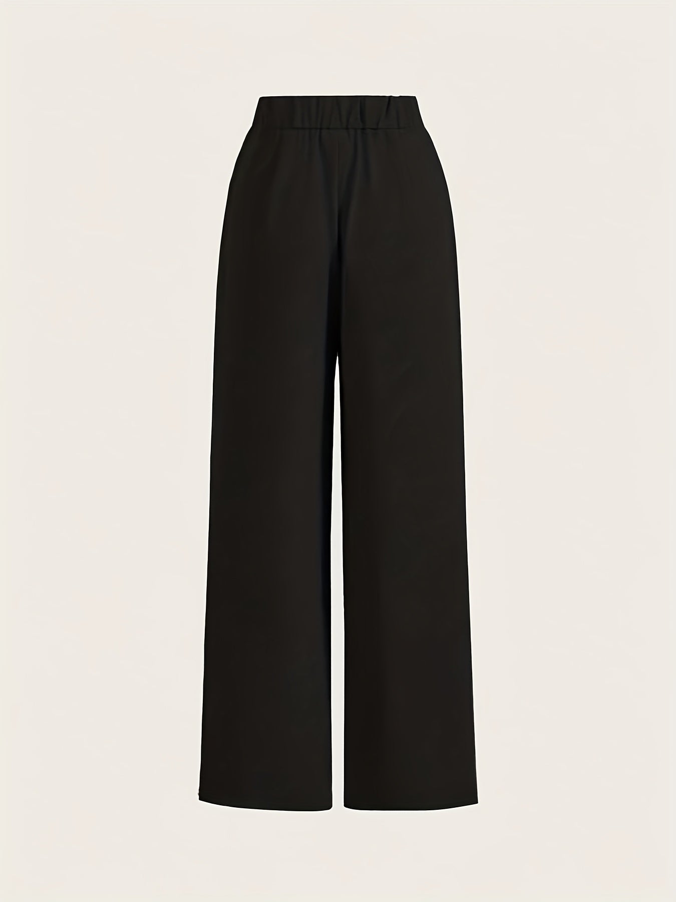 Two-piece Set of High-waisted Wide-leg Pants