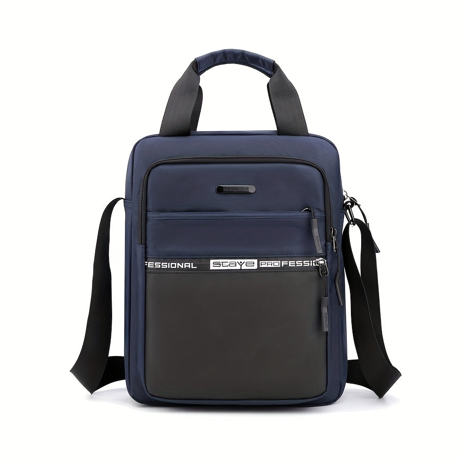 Trendy Multi-layer Sling Bag, Sport Satchel Bag For Men, Business Handbag Commuter Bag