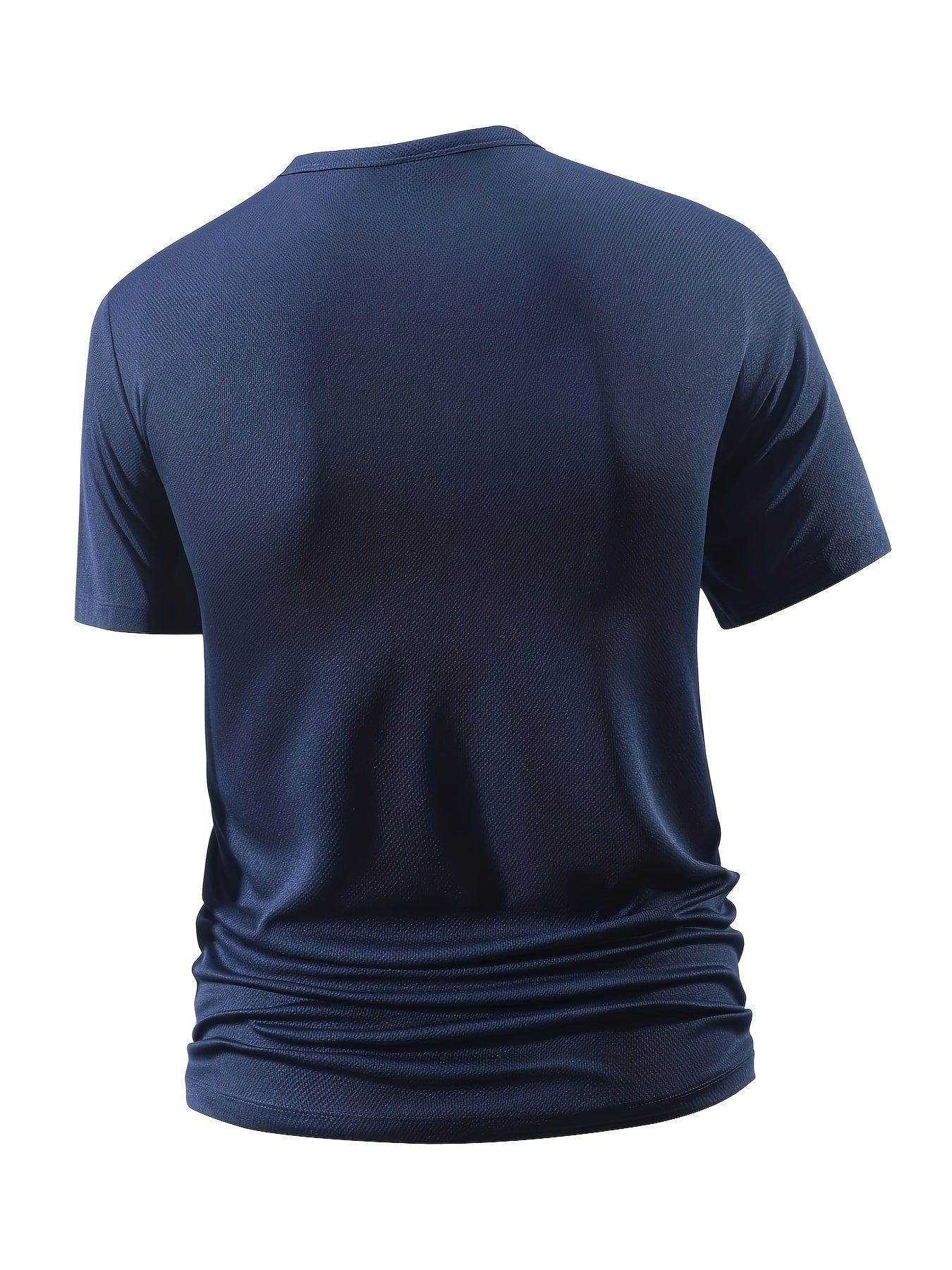 Men'S Lightweight & Breathable Quick-Dry T-Shirt - V-Neck, Short Sleeve, Solid Black, Soft Polyester Fabric for Gym, Running, Daily Wear & Outdoor Activities, Workout Clothes