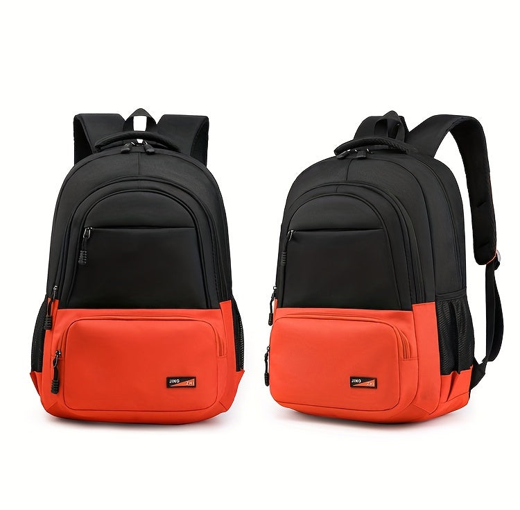 Durable Oxford Fabric Backpack - Spacious, Breathable, Adjustable Strap, Laptop Compartment, Ideal for Hiking, Camping, Travel, School & Work - High 46cm, Long 32cm, Thick 19cm, School Backpack | Adjustable Strap Backpack | D